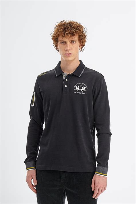 poloshirt mit langen ärmeln herren